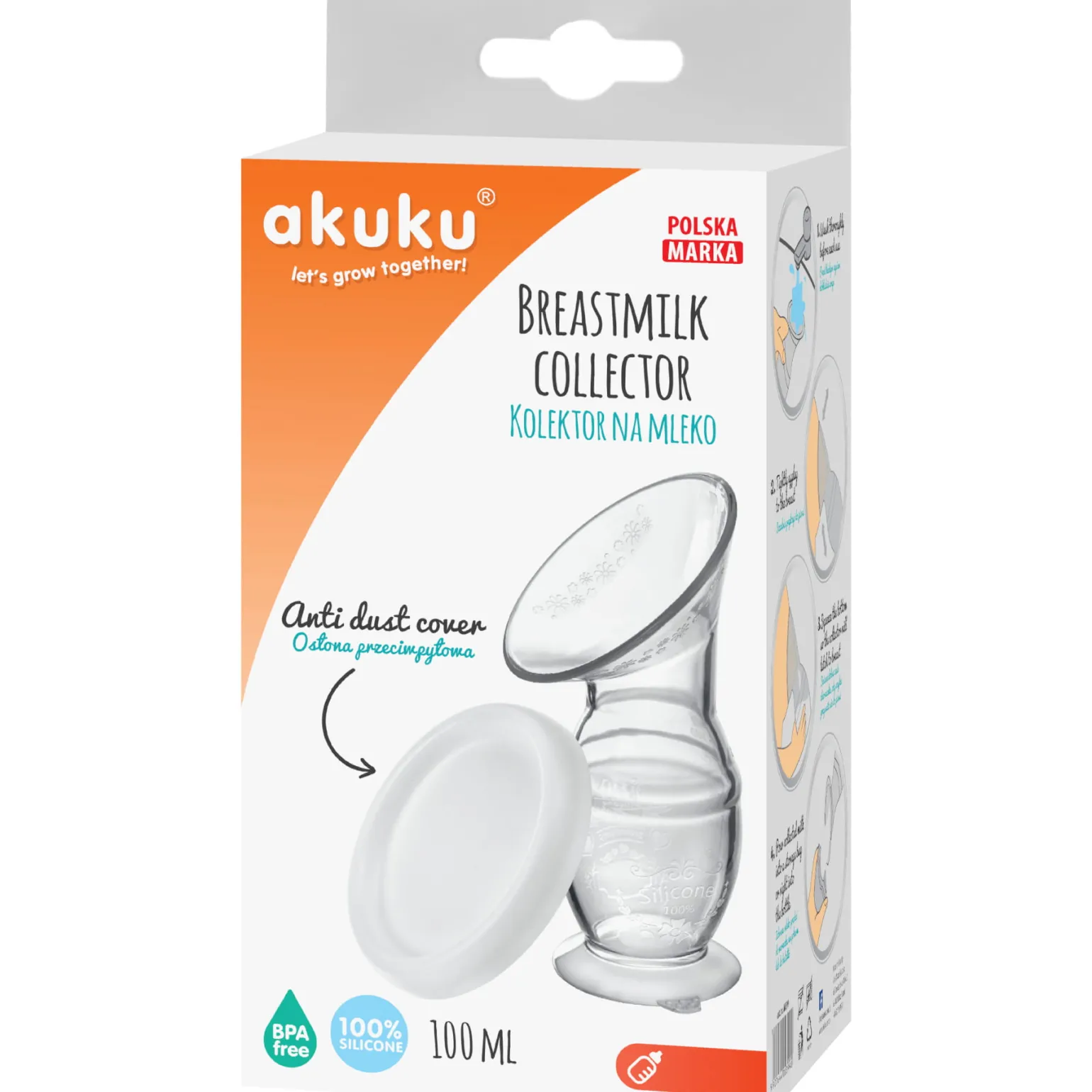 AKUKU Kolektor mleka (magiczna butelka, odciągacz)