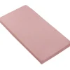 Bawełniane prześcieradło z gumką do łóżeczka 120x60cm - Dark Pink