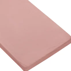 Bawełniane prześcieradło z gumką do łóżeczka 120x60cm - Dark Pink