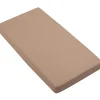 Bawełniane prześcieradło z gumką do łóżeczka 120x60cm - Caramel