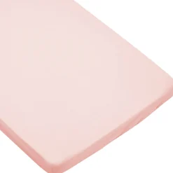 Bawełniane prześcieradło z gumką do łóżeczka 140x70cm - Pastel Pink