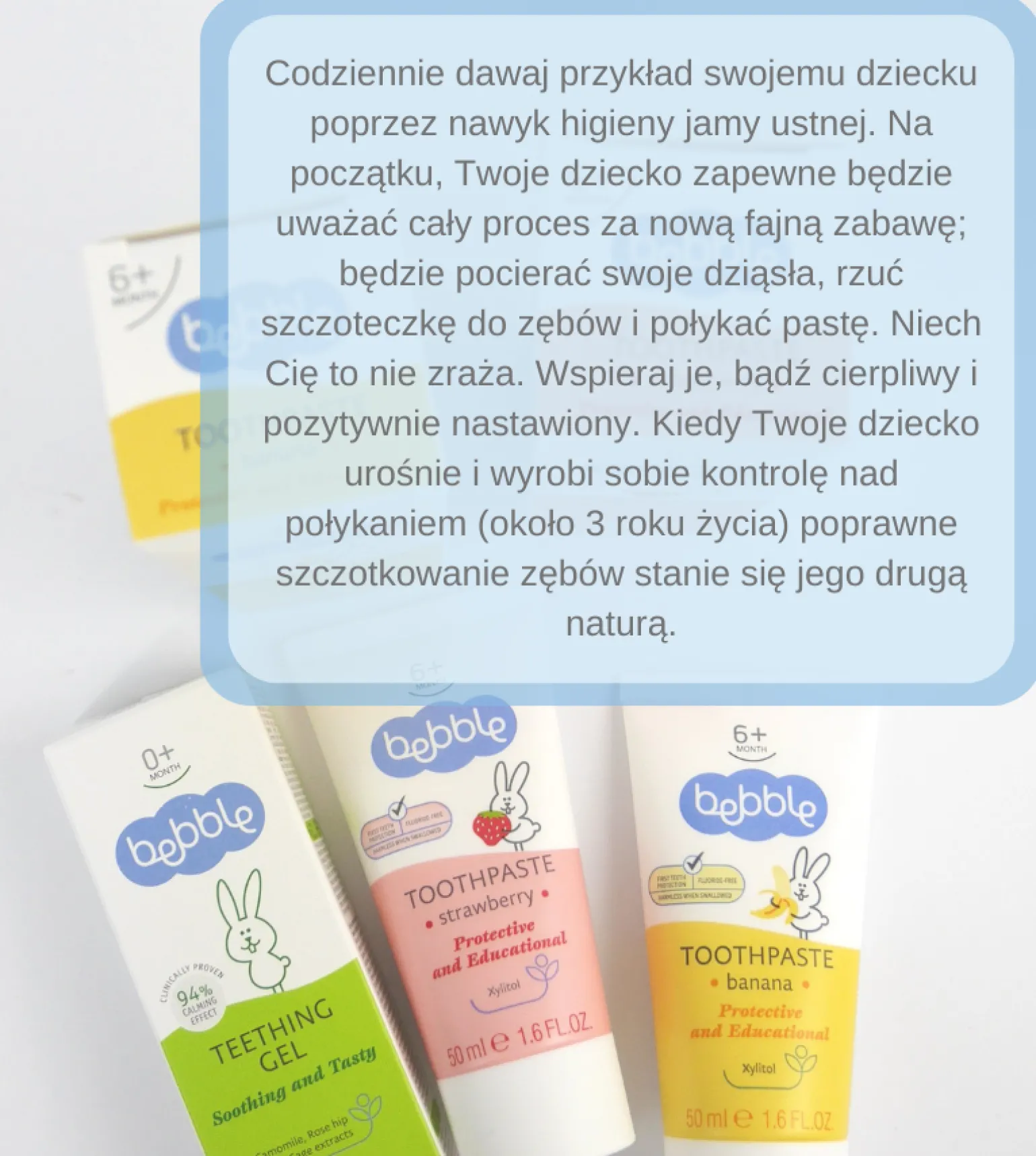 BEBBLE Pasta do mycia zębów - TRUSKAWKA