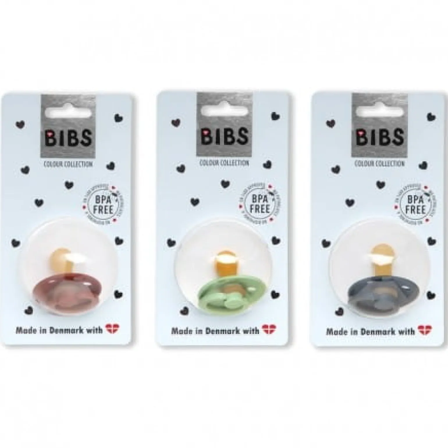 BIBS COLOUR PEACH 6m+ Smoczek Uspokajający kauczuk Hevea