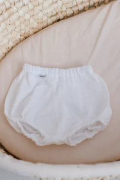 Bloomersy muślinowe - White