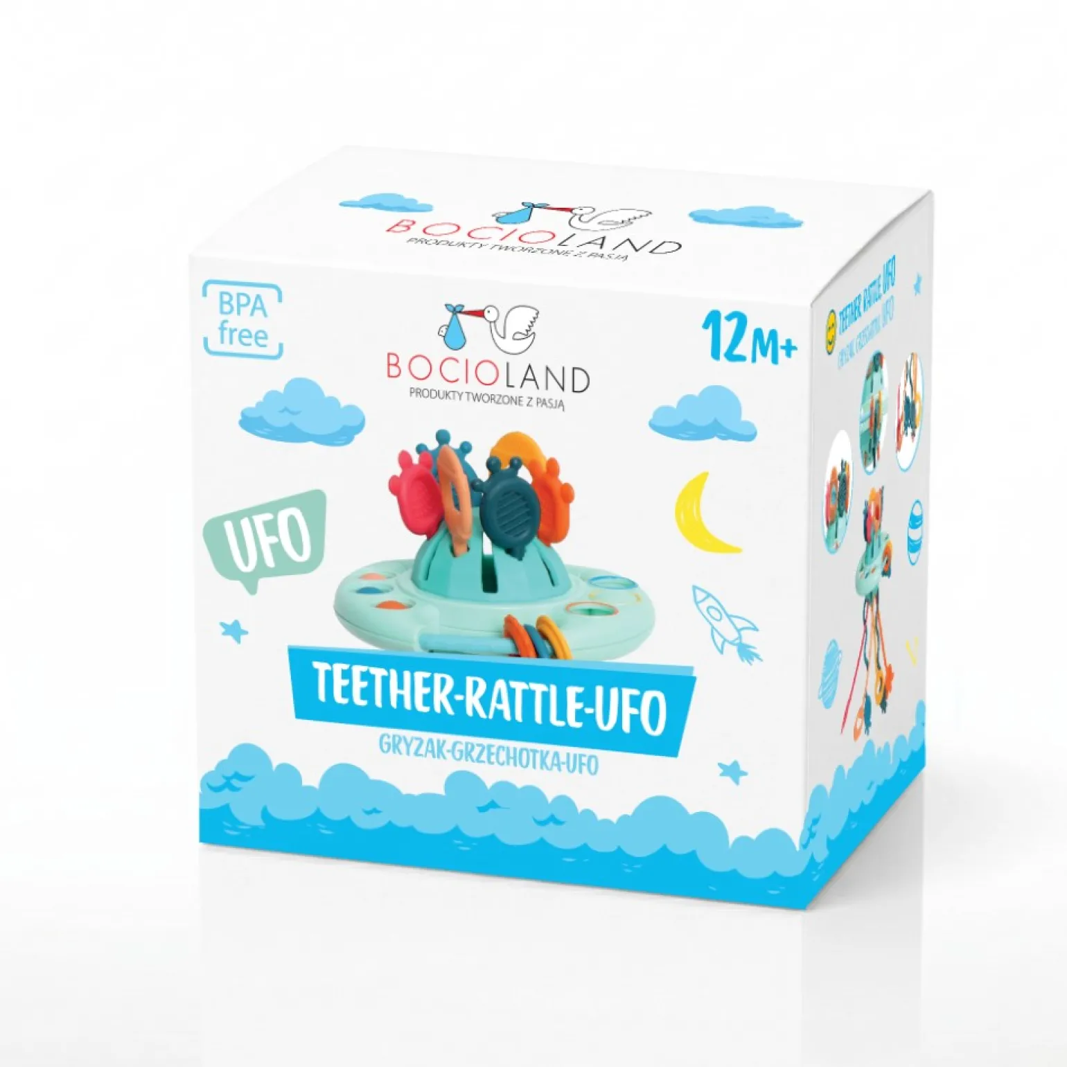 BOCIOLAND Grzechotka gryzak UFO