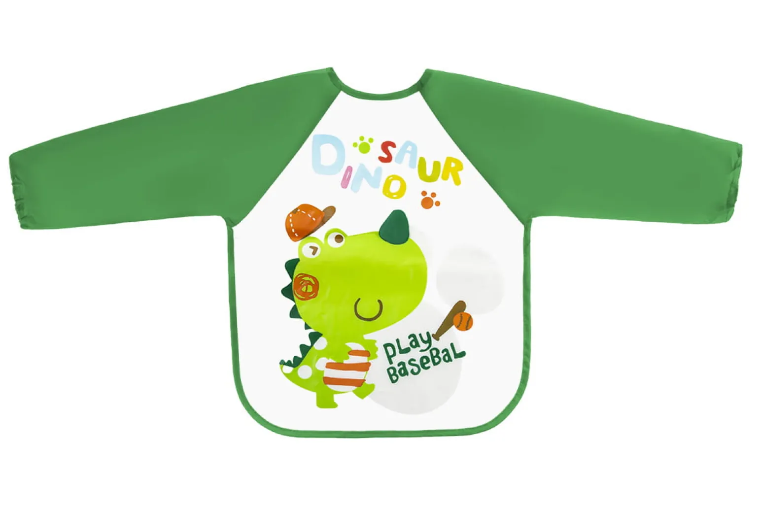 BOCIOLAND Śliniak Ceratowy z rękawkami -DINO