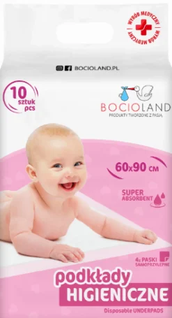 BOCIOLAND Podkłady Jednorazowe 60x90 op. 10 szt.