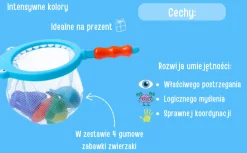 BOCIOLAND Siateczka do łowienia zabawek + 4 zabawki