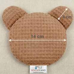 BOCIOLAND - TERMOFOR Z PESTEK WIŚNI Z LAWENDĄ MIŚ WAFEL 180g BRĄZOWY