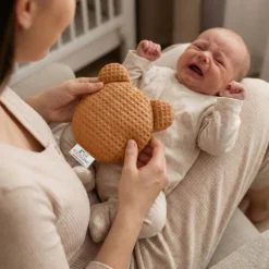 BOCIOLAND - TERMOFOR Z PESTEK WIŚNI Z LAWENDĄ MIŚ WAFEL 180g BRĄZOWY