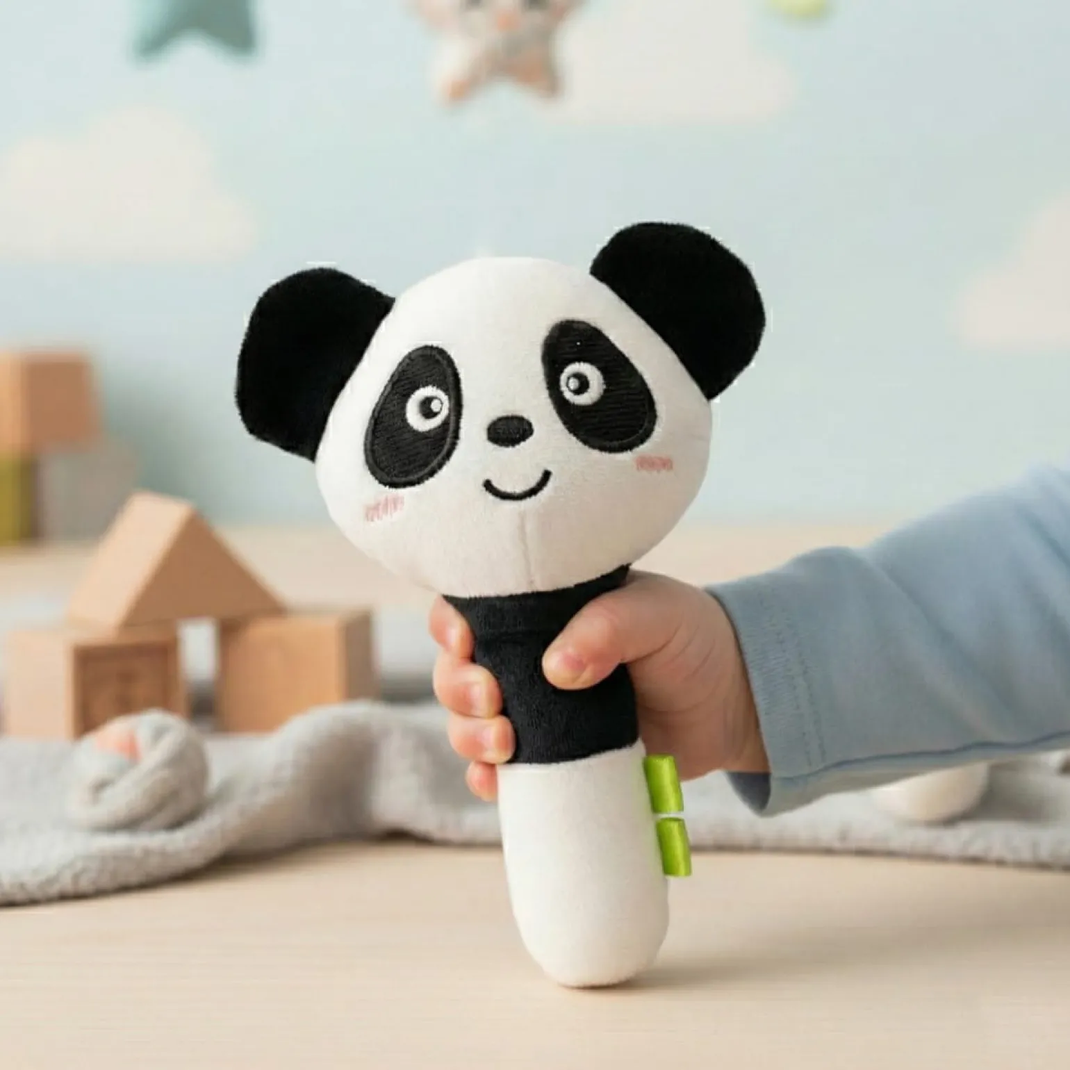 BOCIOLAND Zabawka piszczałka Panda