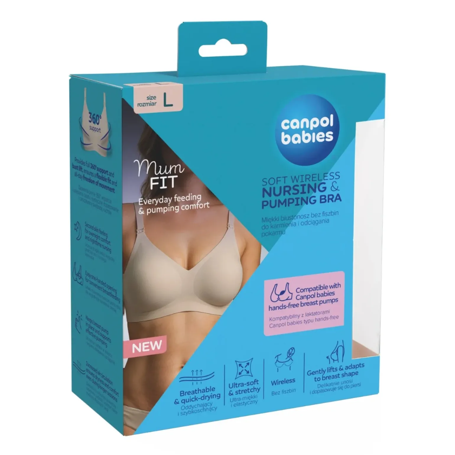 Canpol babies Biustonosz do karmienia i odciągania MumFIT L