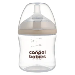 Canpol babies Butelka Natural Shape ze smoczkiem dwustrefowym 150 ml