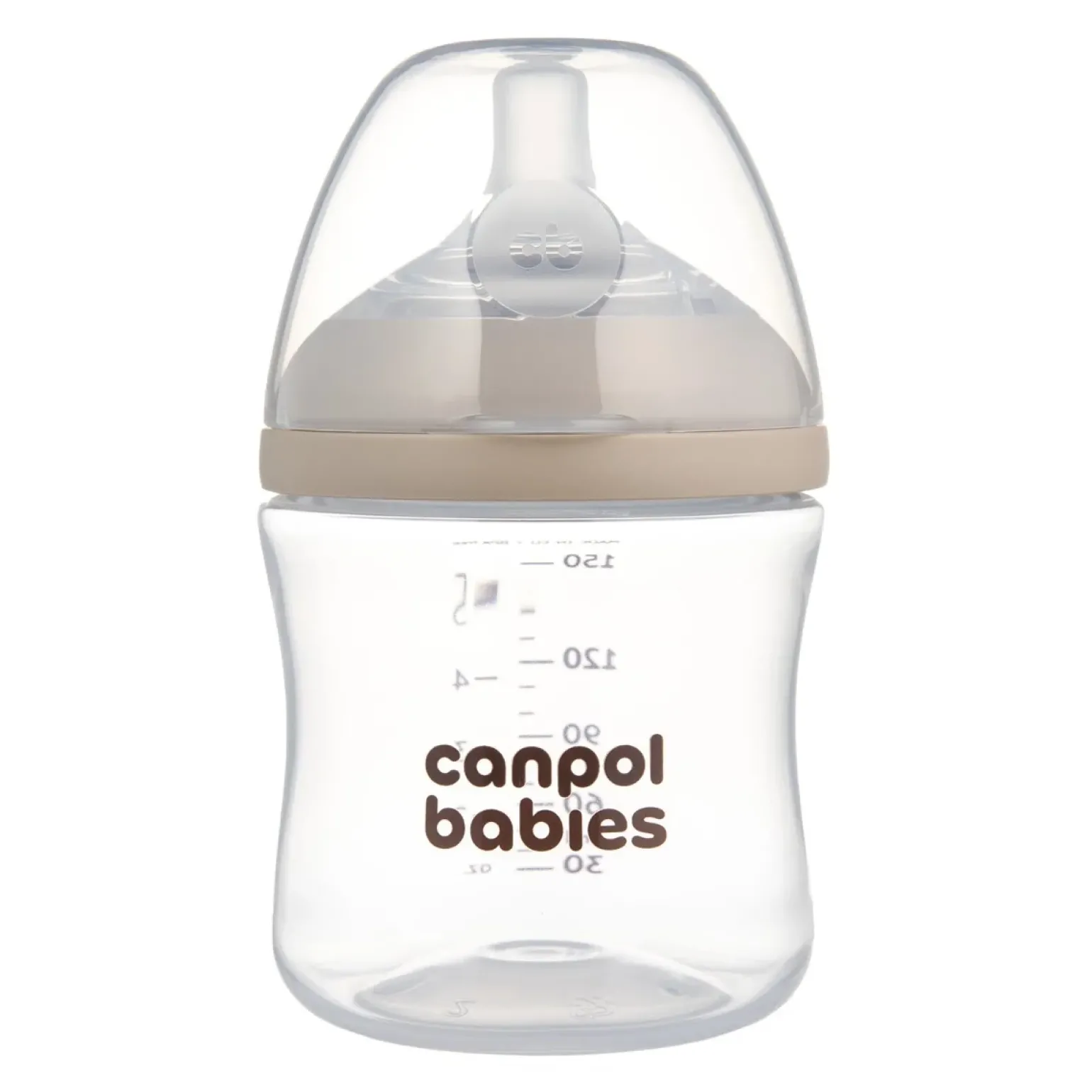 Canpol babies Butelka Natural Shape ze smoczkiem dwustrefowym 150 ml
