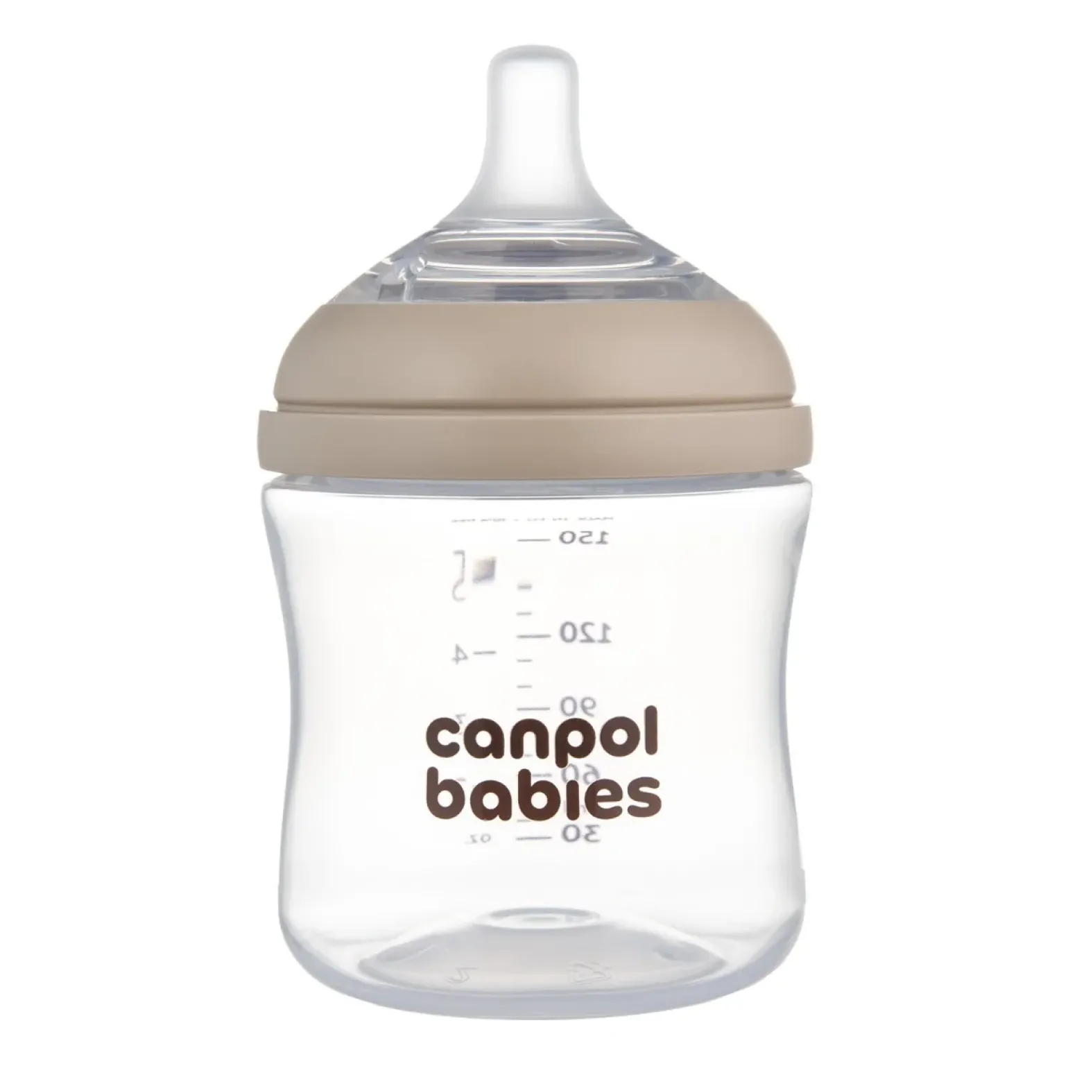 Canpol babies Butelka Natural Shape ze smoczkiem dwustrefowym 150 ml