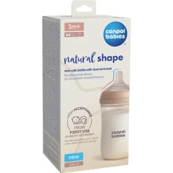 Canpol babies Butelka Natural Shape ze smoczkiem dwustrefowym 260 ml
