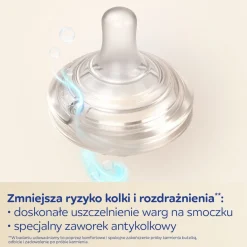 Canpol babies Butelka Natural Shape ze smoczkiem dwustrefowym 260 ml