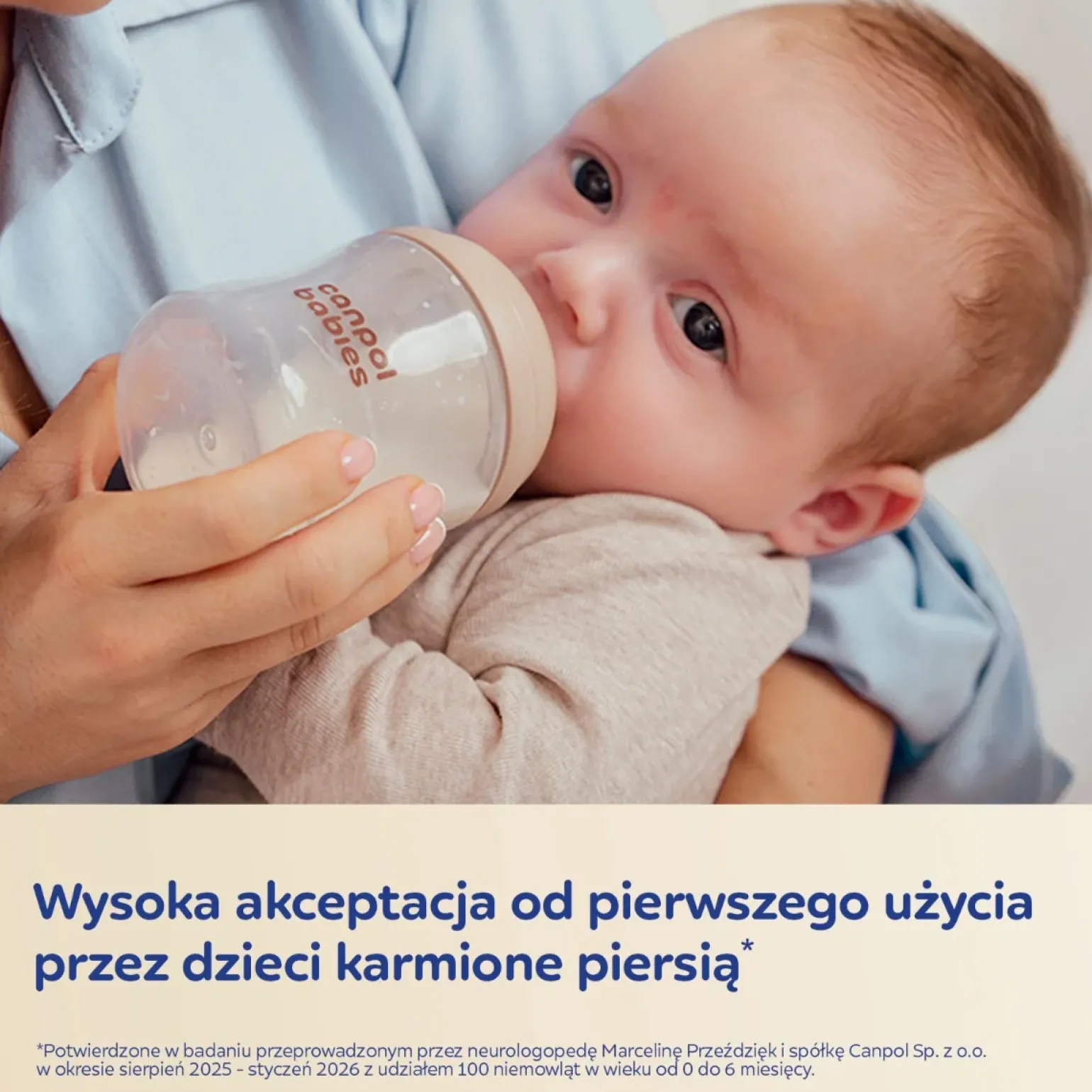 Canpol babies Butelka Natural Shape ze smoczkiem dwustrefowym 330ml
