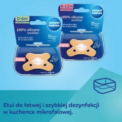 Canpol babies by Difrax Smoczek 100% silikonowy 0-6m symetryczny 1 szt. Green