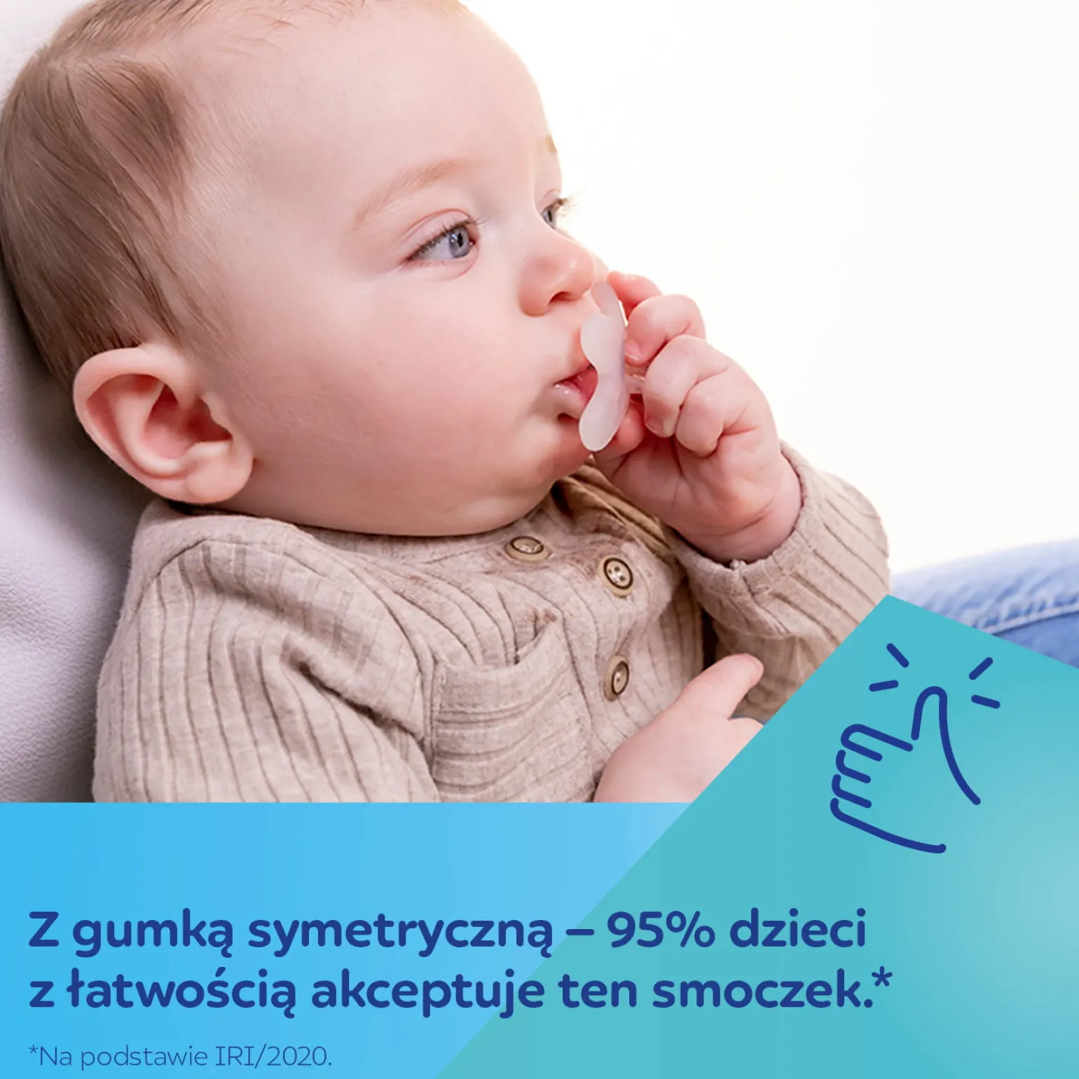 Canpol babies by Difrax Smoczek 100% silikonowy 0-6m symetryczny 1 szt. Orange
