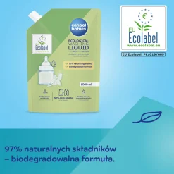 Canpol babies Ekologiczny płyn do mycia butelek i smoczków 1000 ml - opakowanie uzupełniające