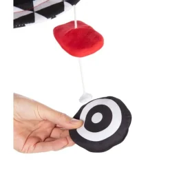 Canpol babies Kontrastowa karuzela pluszowa z pozytywką SENSORY TOYS