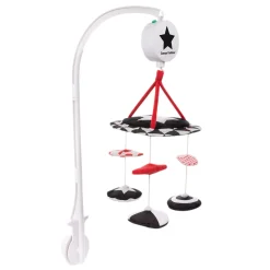 Canpol babies Kontrastowa karuzela pluszowa z pozytywką SENSORY TOYS
