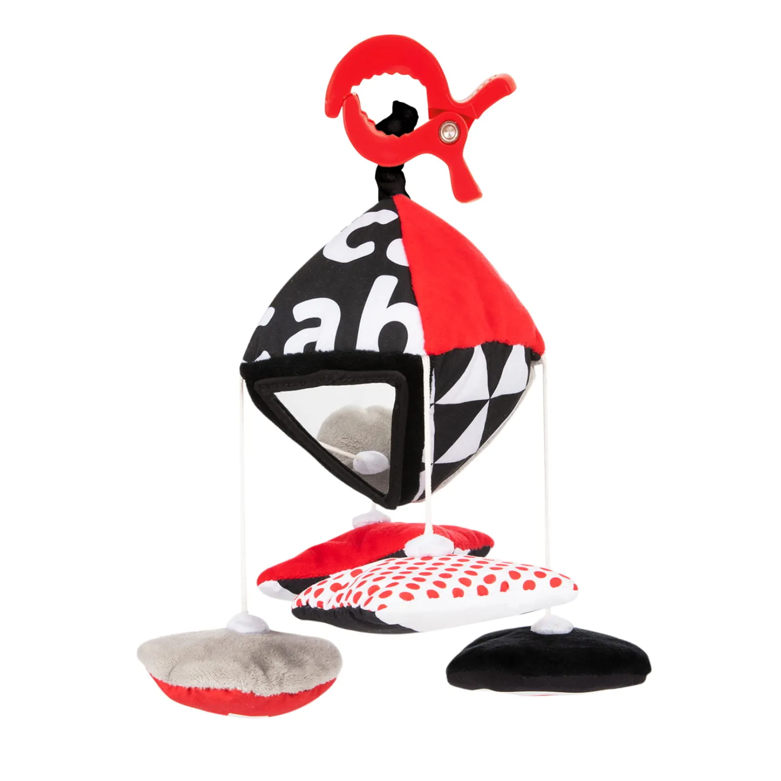 Canpol babies Kontrastowa karuzelka podróżna do wózka/fotelika SENSORY TOYS
