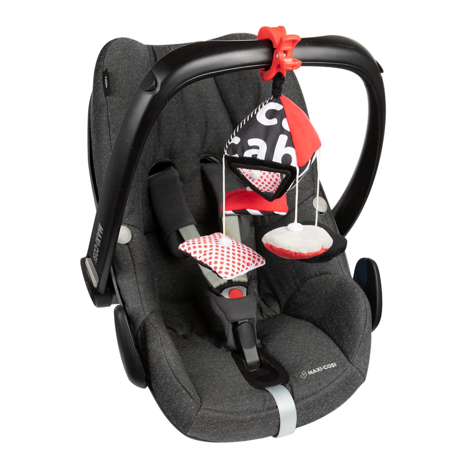 Canpol babies Kontrastowa karuzelka podróżna do wózka/fotelika SENSORY TOYS