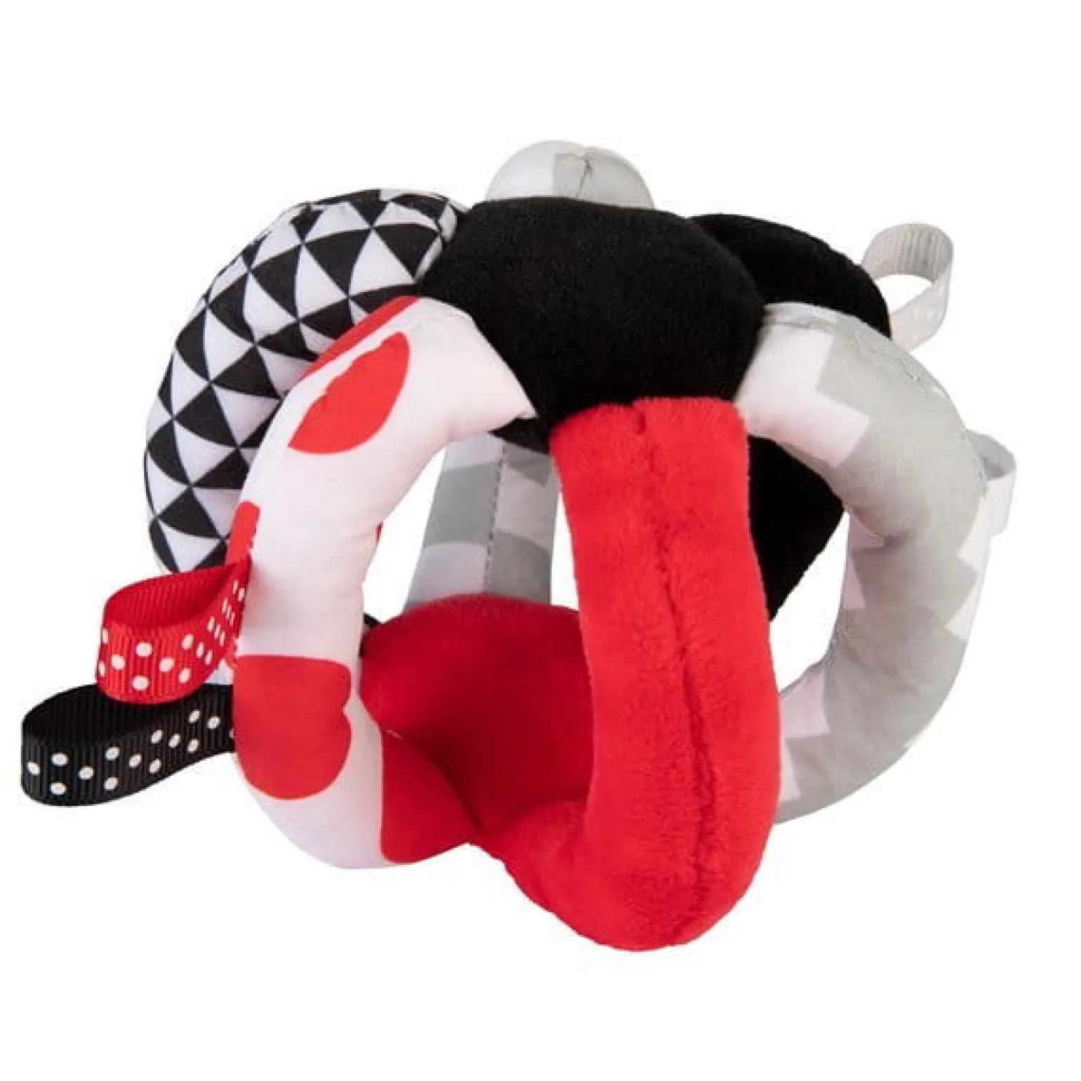 Canpol babies Kontrastowa pluszowa piłka SENSORY TOYS