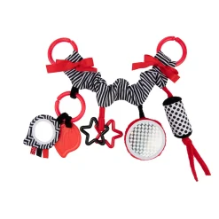 Canpol babies Kontrastowa zawieszka do wózka/ fotelika SENSORY TOYS