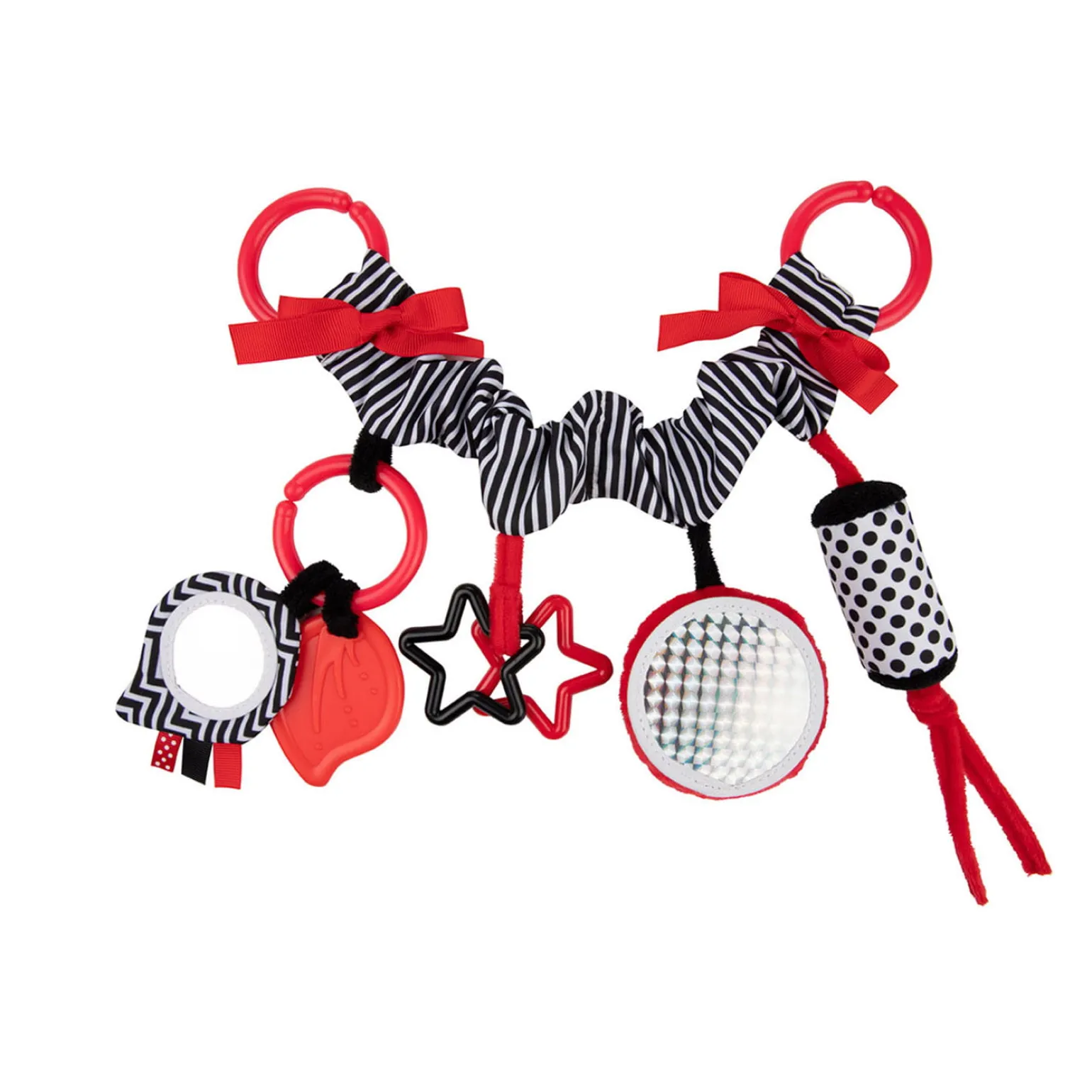 Canpol babies Kontrastowa zawieszka do wózka/ fotelika SENSORY TOYS