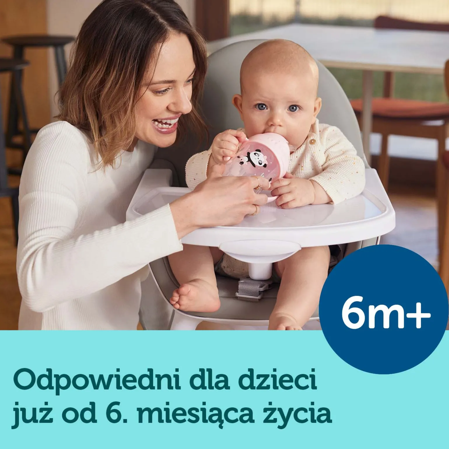 Canpol babies Kubek niekapek z rurką i odważnikiem 270ml EXOTIC ANIMALS