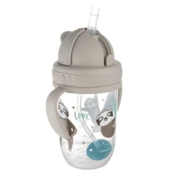 Canpol babies Kubek niekapek z rurką i odważnikiem 270ml EXOTIC ANIMALS
