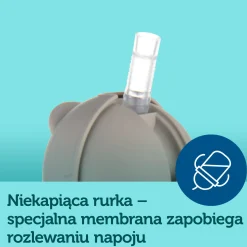 Canpol babies Kubek niekapek z rurką i odważnikiem 270ml EXOTIC ANIMALS