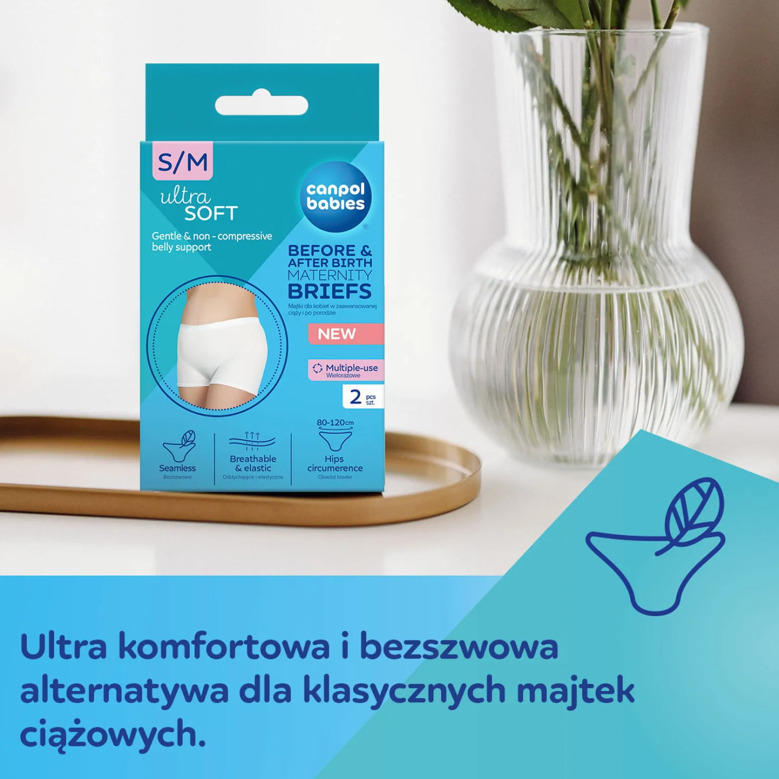 Canpol babies Majtki dla kobiet w ciąży i po porodzie 2 szt. L/XL