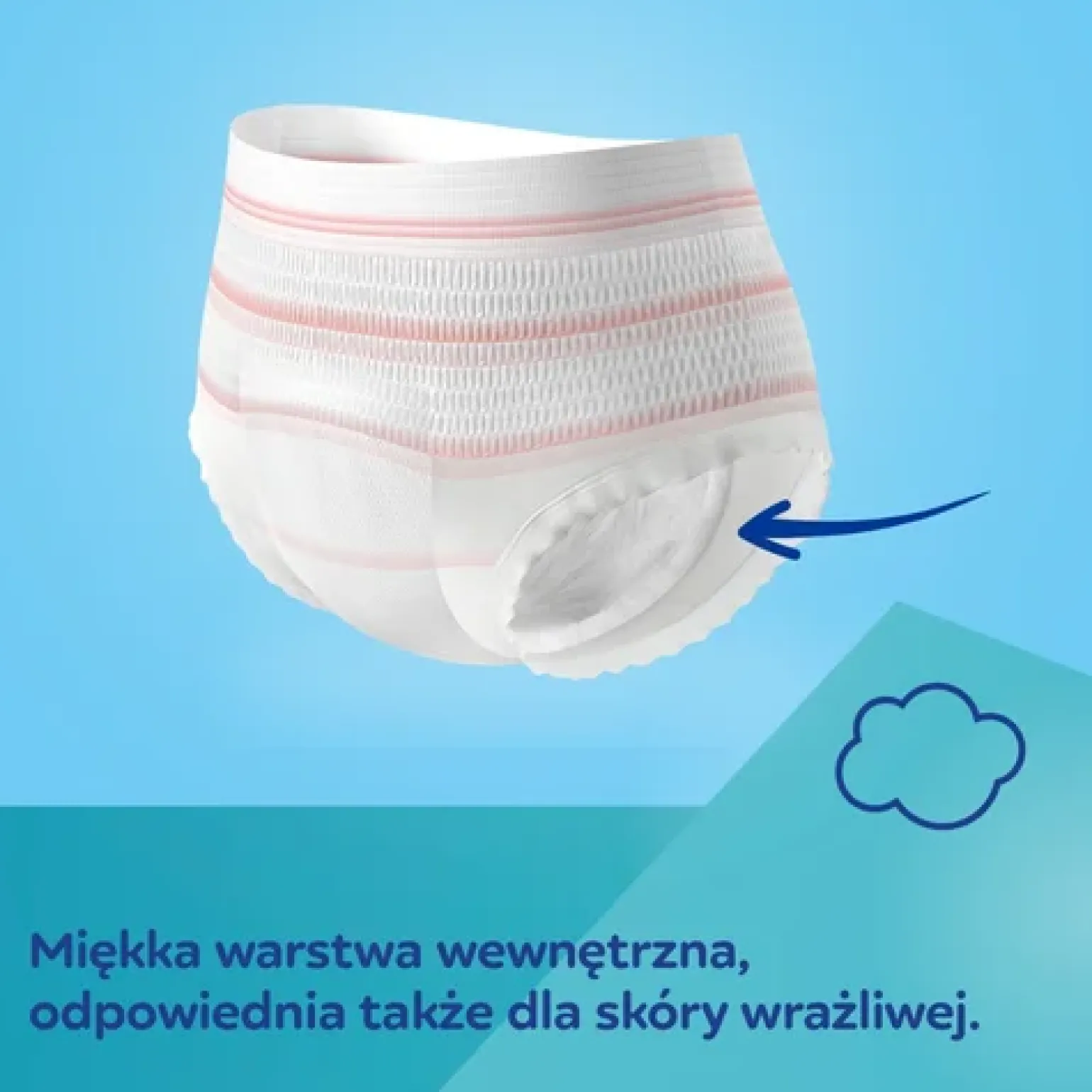 CANPOL babies Oddychające i ultrachłonne jednorazowe majtki 2w1 z podkładem poporodowym L/XL, 5 szt.