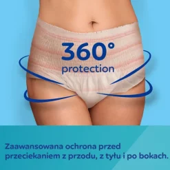 CANPOL babies Oddychające i ultrachłonne jednorazowe majtki 2w1 z podkładem poporodowym L/XL, 5 szt.