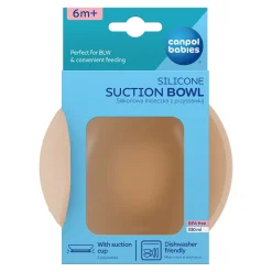 Canpol babies Silikonowa Miseczka z Przyssawką 330 ml Beige