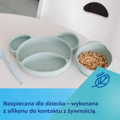 Canpol babies Silikonowa Miseczka z Przyssawką 330 ml Beige