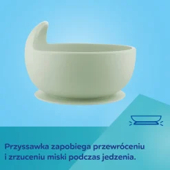 Canpol babies Silikonowa Miseczka z Przyssawką 330 ml Beige