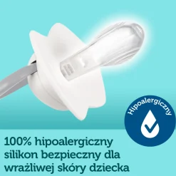 Canpol babies Smoczek silikonowy 0-6m symetryczny ROYAL BABY 2szt.