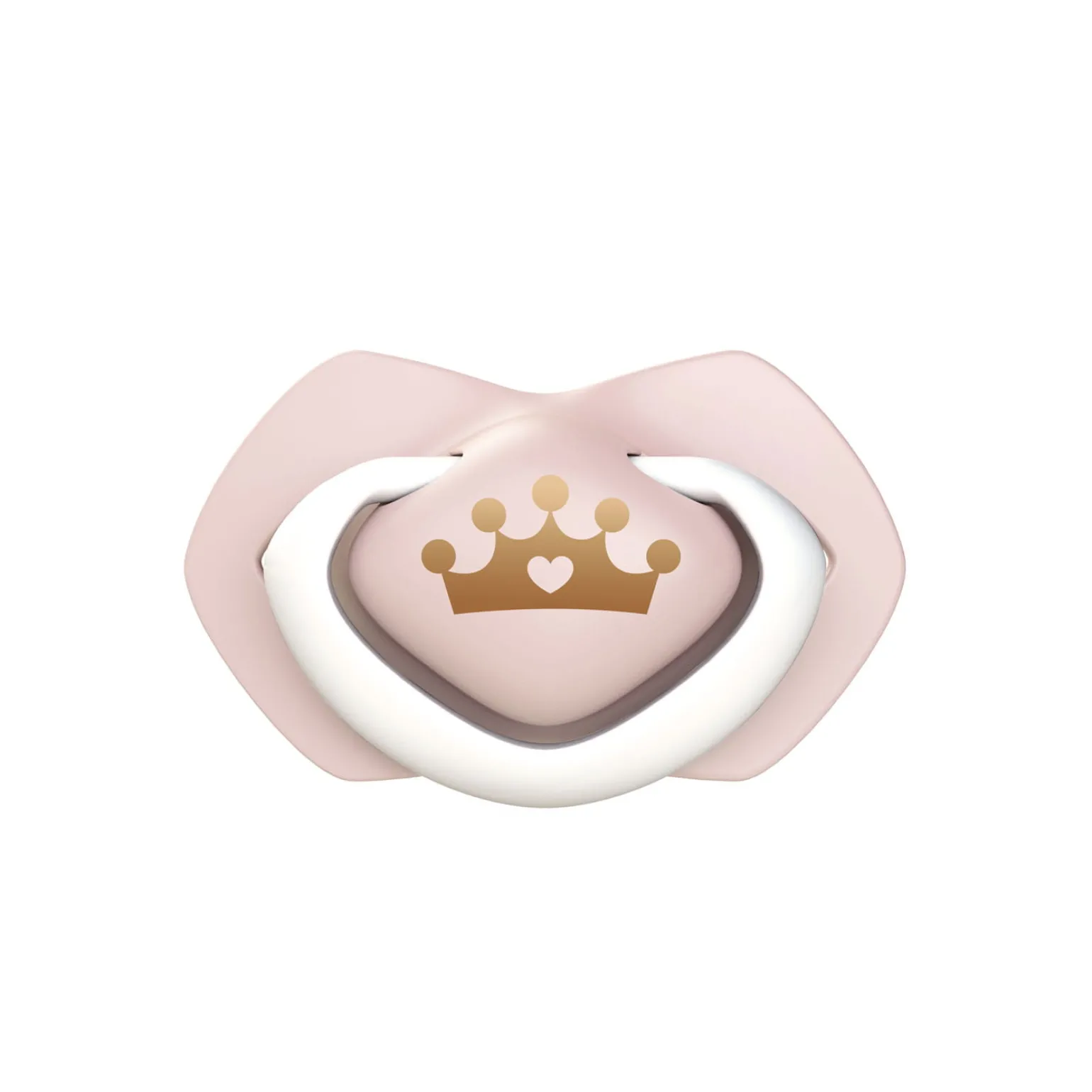 Canpol babies Smoczek silikonowy 0-6m symetryczny ROYAL BABY 2szt.