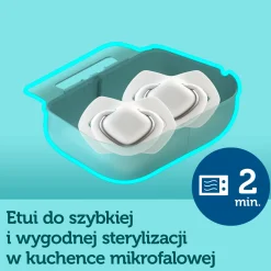 Canpol babies Smoczek silikonowy 6-18m symetryczny BONJOUR PARIS PINK 2szt.