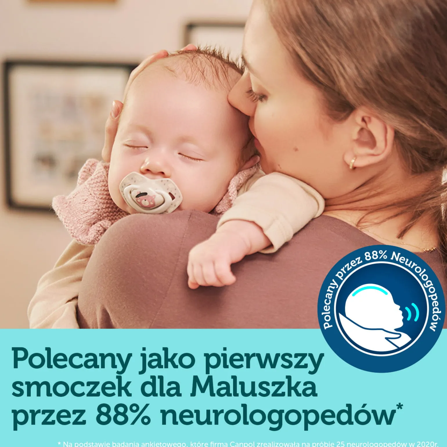 Canpol babies Smoczek silikonowy 6-18m symetryczny BONJOUR PARIS PINK 2szt.