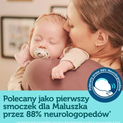 Canpol babies Smoczek silikonowy 6-18m symetryczny ROYAL BABY 2szt.