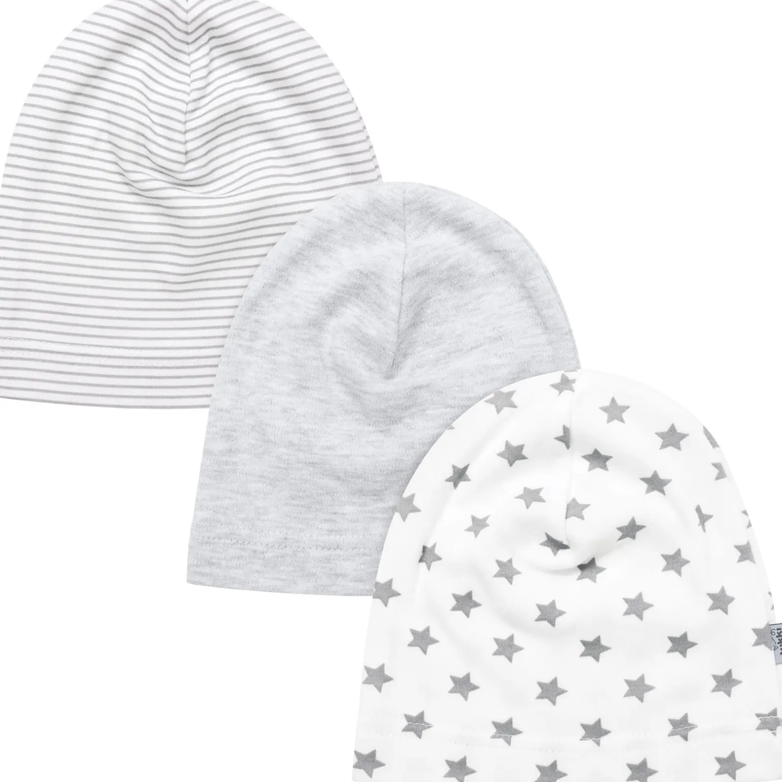 Czapeczka Niemowlęca 3 pack Basic Grey Melange