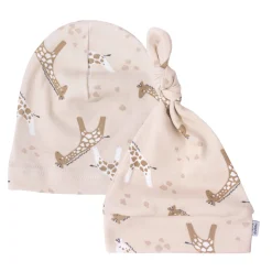Czapeczka Niemowlęca 2 pack Giraffe