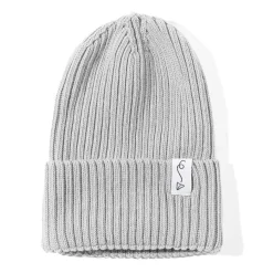 Czapeczka z dzianiny bawełnianej - LIGHT GREY