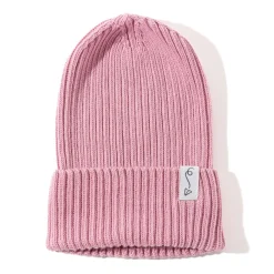 Czapeczka z dzianiny bawełnianej - PINK